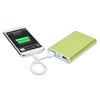 a cell phone charging with a power bank