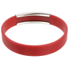 View Image 2 of 3 of Silicone Wristband with Metal Accent