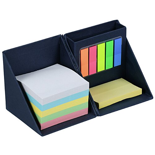 Additional Image 3 - a black holder with colorful sticky notes