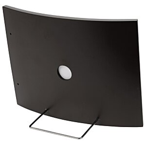 Additional Image 1 - a black rectangular object with a white circle on it
