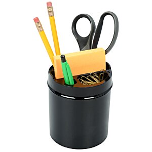 Additional Image 1 - a black cup with pencils and scissors