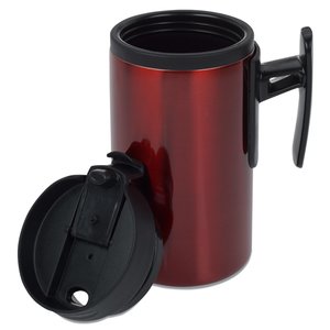 Additional Image 2 - a red and black coffee mug