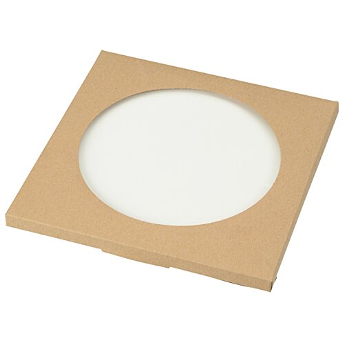 Additional Image 2 - a white circle in a brown square