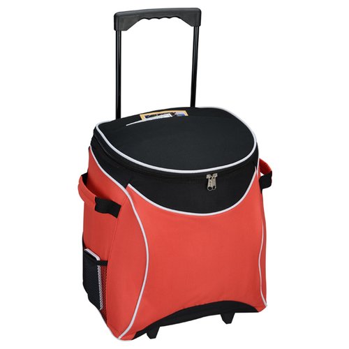 Additional Image 1 - a red and black luggage