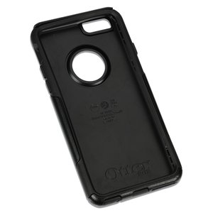 Additional Image 1 - a black phone case with a hole in the middle
