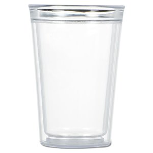 Additional Image 2 - a clear glass with a silver lid