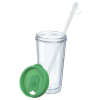 Additional Thumbnail Image 3 - a clear glass with a straw and a lid