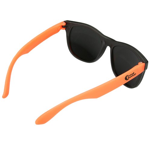 Additional Image 2 - a pair of sunglasses with orange lenses