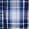 a blue and white plaid