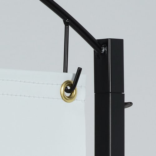 Additional Image 2 - a black metal railing with a black handle