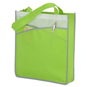 Additional Image 3 - a green bag with a white paper inside