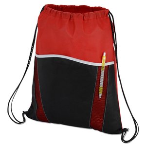 Additional Image 3 - a red and black backpack