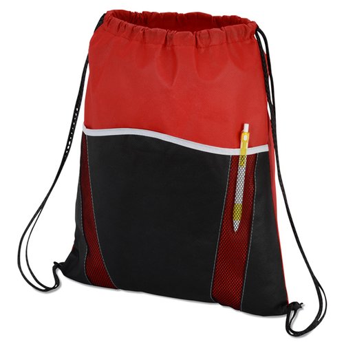 Additional Image 3 - a red and black backpack