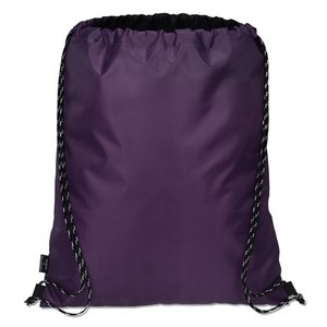Additional Image 3 - a purple bag with black string