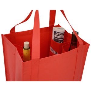 Additional Image 1 - a red bag with a couple bottles in it