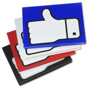 Additional Image 1 - a stack of paper folders with a thumb up symbol