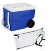 Additional Image 2 - a cooler with wheels and a white cover
