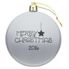 View Image 3 of 3 of Flat Shatterproof Ornament - Merry Christmas