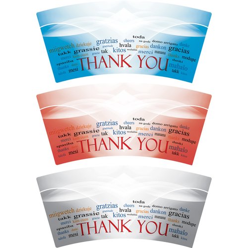 Additional Image 2 - a group of blue red white and silver cups