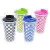 View Image 4 of 4 of Checkered Color Changing Tumbler - 16 oz.
