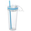Additional Thumbnail Image 1 - a clear plastic cup with a straw