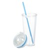 Additional Thumbnail Image 2 - a clear plastic cup with a straw