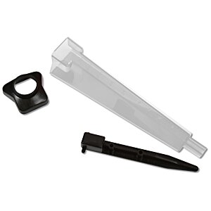 Additional Image 2 - a white plastic tube with black cap and black cap