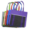 View Image 4 of 4 of Accent Mesh Pocket Tote - 24 hr