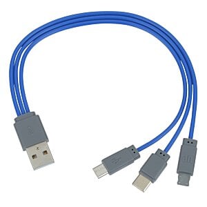 Additional Image 2 - a blue cable with several usb ports