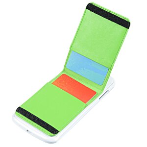Additional Image 2 - a green cell phone with a red and blue rectangle