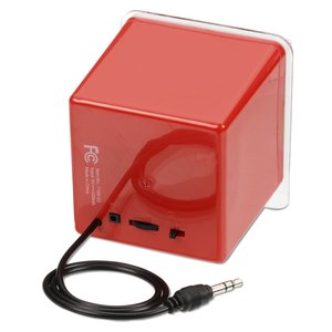 Additional Image 2 - a red cube with a black cord