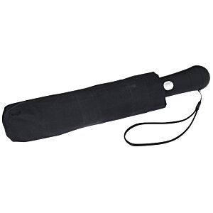 Additional Image 1 - a black umbrella with a strap