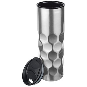 Additional Image 1 - a silver and black cylindrical container
