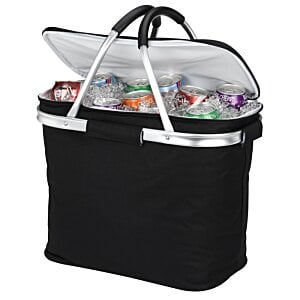 Additional Image 2 - a black cooler with a clear lid