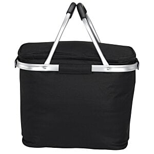 Additional Image 3 - a black bag with silver handles