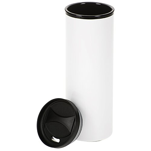 Additional Image 1 - a white cylinder with a black lid