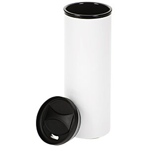 Additional Image 1 - a white cylinder with a black lid