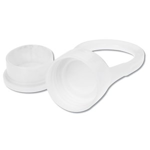 Additional Image 1 - a white plastic spoon with a lid