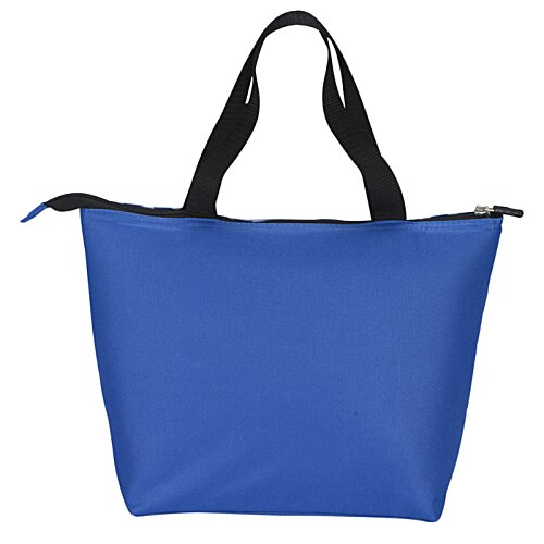 Additional Image 2 - a blue bag with black handles