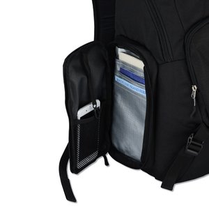 Additional Image 2 - a black backpack with a pocket