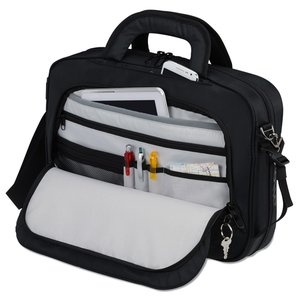 Additional Image 1 - a black and white bag with a zipper