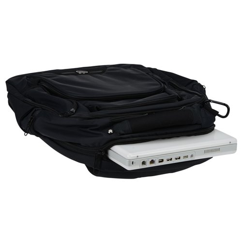 Additional Image 1 - a black bag with a white laptop