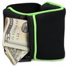 Additional Image 2 - a black and green wallet with money in it