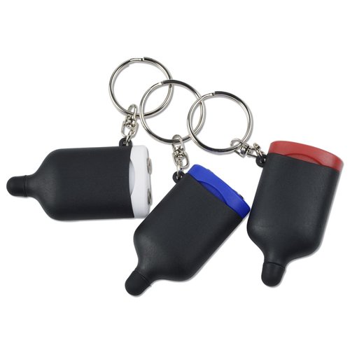 Additional Image 2 - a group of black and blue key chains