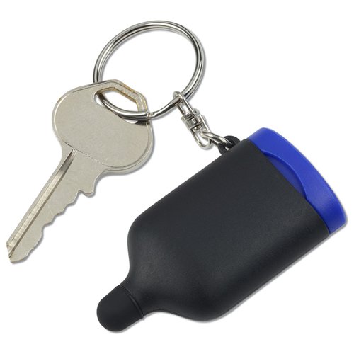Additional Image 3 - a keychain with a black and blue container