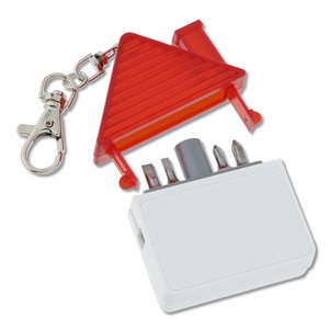 Additional Image 4 - a key chain with a house shaped object