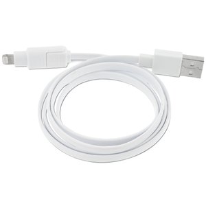 Additional Image 1 - a white cable with a black connector