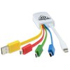 View Image 2 of 4 of 4-in-1 Charging Cable - Multicolor - 24 hr