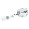 View Image 2 of 3 of Metal Retractable Badge Holder - Slip Clip - Round
