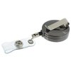  Metal Retractable Badge Holder - Alligator Clip - Square -  Label 130180-SQ-L